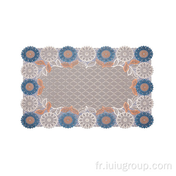 Nouveaux sets de table en dentelle rectangulaire avec motif de conception